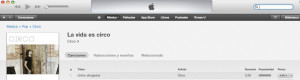 Popularidad iTunes